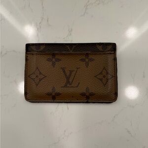 Louis Vuitton Tan and Brown Monogram Card Holder
